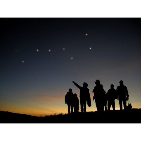 silhouettes d'observateurs du ciel ©AFA