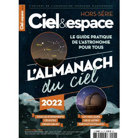 Couverture Almanach du ciel 2022 - astronomie