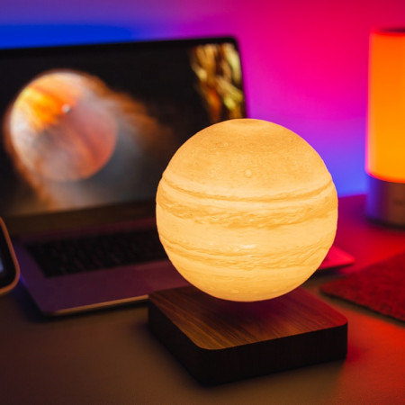 Globe lumineux de Jupiter en lévitation 