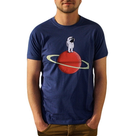 Tee-shirt astronaute couleur denim 
