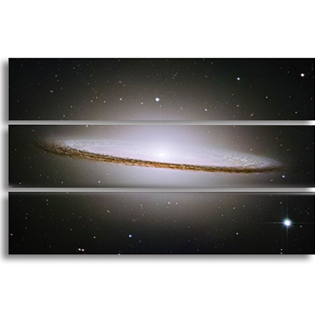 galleryastro Tirage photo triptyque Galaxie du Sombrero ©AFA