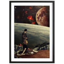 The Roses Came - Affiche Juniqe avec cadre noir