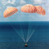 un des panneaux de l'exposition de l'AFA sur les missions apollo parachutes