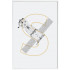 Soyuz modul - Affiche Juniqe avec cadre blanc