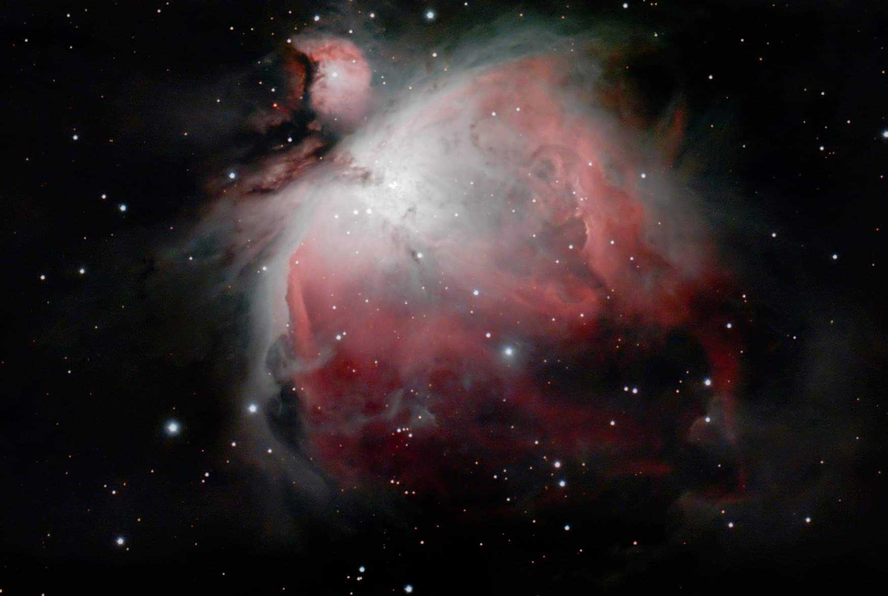 Orion photographiée avec la station d’observation stellina
